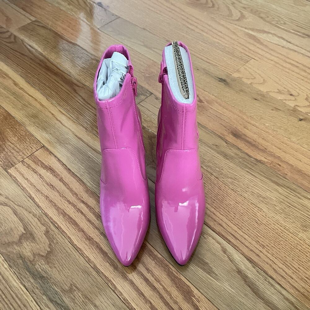 INC International Concepts Ibrina Stretch Booties Hot Pink Womens 6.5 Medium - Picture 2 of 8